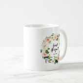 Pink Blush Personalisiertes Geschenk für Großmutte Kaffeetasse (VorderseiteRechts)