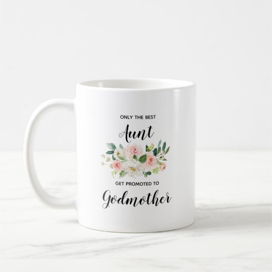 Pink Blush Personalisiertes Geschenk für Großmutte Kaffeetasse (Links)