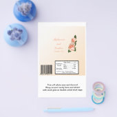 Pink Blush Rose Wedding Large Hershey's Wrapper Flyer (Einzeln)
