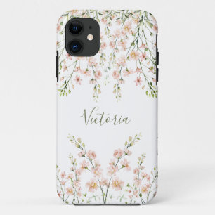 Pink Blush Sage Blumenzellenschrift Script-Wildblu Case-Mate iPhone Hülle