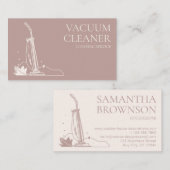 Pink Blush Staubsauger Hausmeister Visitenkarte (Vorne/Hinten)