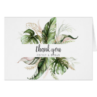 Pink Blush Tropical Greenerity Wedding Vielen Dank