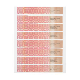 Pink Blush und Gold-Hochzeitsplatten