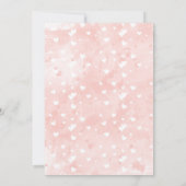 Pink Blush Wasserfarbe Save the Date Hochzeit (Rückseite)