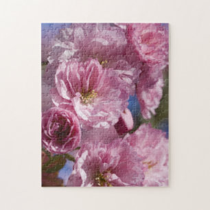 Pink Blüte japanischen Kirschbaum Blossom Puzzle
