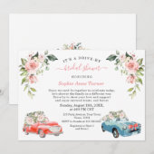 Pink blütenfarbenes Brautparty durch Einladung (Vorne/Hinten)