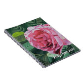 Pink-Blütenpionie Notizblock (Rechte Seite)