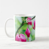 Pink Blutung Blume Beste Mama je Kaffeetasse (Links)