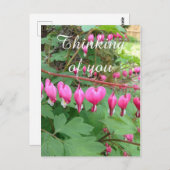 Pink Blutung Herz Foto Denken Sie an Sie Postkarte (Vorne/Hinten)