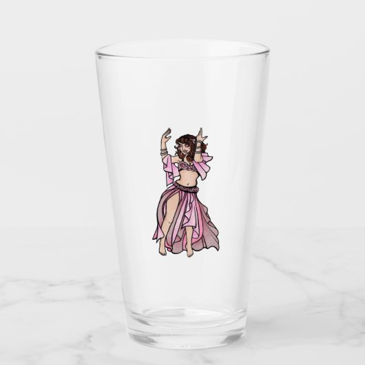 Pink Bly Dancer Glas (Vorderseite)