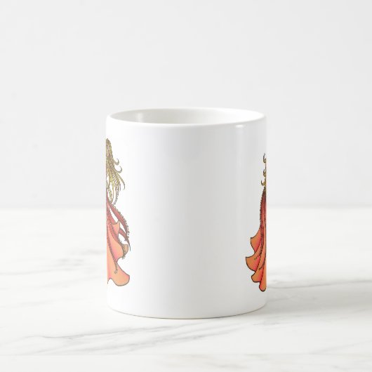 Pink Bly Dancer Kaffeetasse (Mittel)