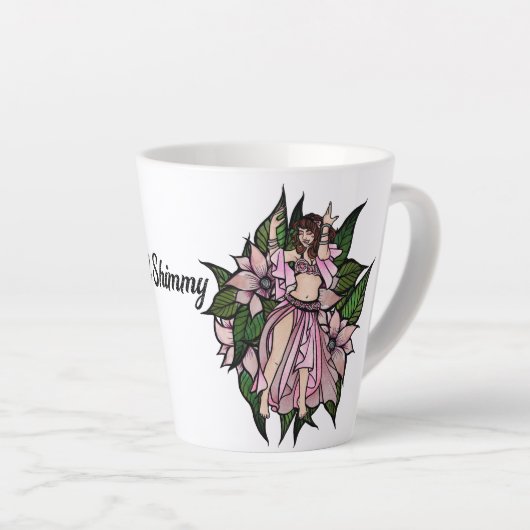 Pink Bly Dancer Shimmy Milchtasse (Rechte Ecke)
