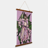 Pink Bly Dancer Shimmy Wandteppich Mit Holzrahmen (Gewinkelt)