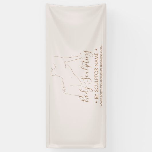 Pink Body sculpting contouring spa Banner (Vertikal)