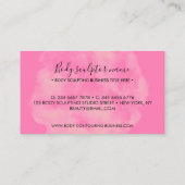 Pink Body-Skulptur Wellness-Center Visitenkarte (Rückseite)