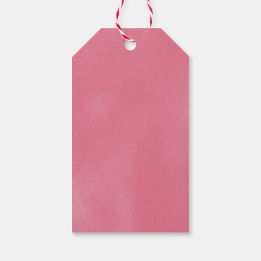 Pink Bodysuit Kinderdusche Gefallen Geschenketiket Geschenkanhänger (Rückseite)