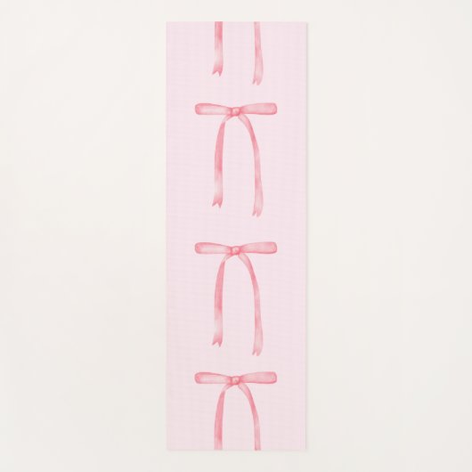 Pink-Bogen-Preppy Yogamatte (Vorderseite)