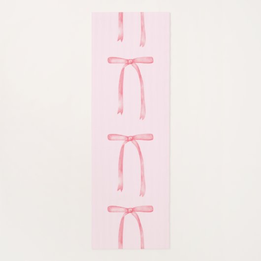 Pink-Bogen-Preppy Yogamatte (Rückseite)