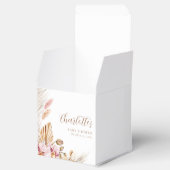 Pink Bohemisch Pampas Gras | Babydusche Geschenkschachtel (Geöffnet)