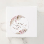 Pink Bohemische Pampas Pop, wenn sie Pop Geschenkanhänger (Beispiel)