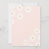 Pink Boho Arch Daisy Mexican Girl First Birthday Einladung (Rückseite)