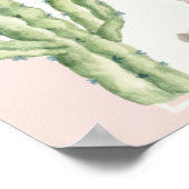 Pink Boho Arch Toys Mädchen Begrüßung Babydusche Poster (Ecke)