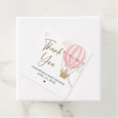 Pink Boho Bear Baby Shower Geschenkanhänger (Beispiel)