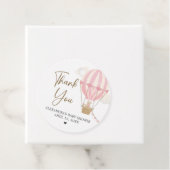 Pink Boho Bear Baby Shower Geschenkanhänger (Beispiel)