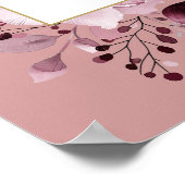 Pink Boho Botanische Heilige Kommune Begrüßungszei Poster (Ecke)