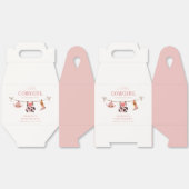 Pink Boho Cowgirl Clothesline Cowhide Babydusche Geschenkschachtel (Ungeklappt)