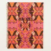Pink Boho Custom Journal Planer (Vorderseite)