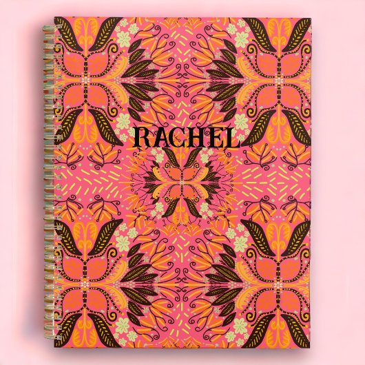 Pink Boho Custom Journal Planer