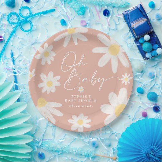 Pink Boho Daisy Blume Paper Teller (Party)