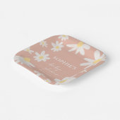 Pink Boho Daisy Blume Paper Teller (Gewinkelt)