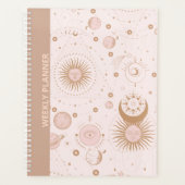 PINK BOHO DESIGN WEEKLY PLANNANT PLANER (Vorderseite)