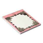 Pink Boho Floral Bohemisch Celtic Knoten Notizblock (angewinkelt)