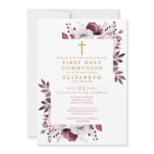 Pink Boho Floral Botanischer Erste Heilige Kommune