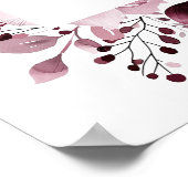 Pink Boho Floral Erste Heilige Kommune Begrüßungsz Poster (Ecke)