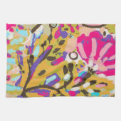 Pink Boho Floral I Geschirrtuch (Horizontal)