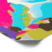 Pink Boho Floral I Poster (Ecke)