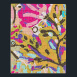 Pink Boho Floral I Puzzle<br><div class="desc">Pink Boho Floral I von Karen Fields</div>