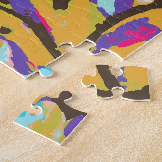 Pink Boho Floral I Puzzle (Seite)