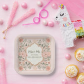 Pink Boho Floral Pappteller (Party)