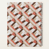 Pink Boho Geometric Abstrac Customizable Planer (Rückseite)