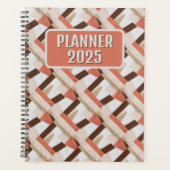 Pink Boho Geometric Abstrac Customizable Planer (Vorderseite)