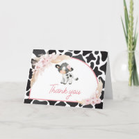 Pink Boho Highland Cow Baby Dusche