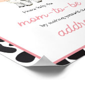 Pink Boho Highland Cow Envelope Station Poster (Ecke)