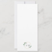 Pink Boho Hochzeit individuell anpassbar Einladung (Rückseite)