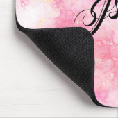 Pink Boho Minimalist Ephemera Mousepad (Ecke)