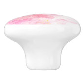 Pink Boho minimalist Ephemera ornament Keramikknauf (Seitenansicht)